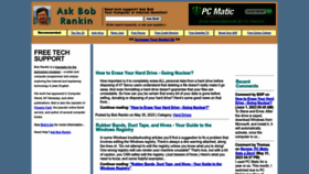 What Askbobrankin.com website looked like in 2023 (This year)