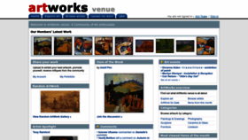 What Artworksvenue.com website looked like in 2023 (This year)