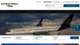 What Adventuresbydisney.com website looked like in 2023 (This year)