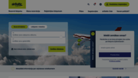What Airbaltic.lv website looked like in 2023 (This year)