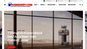 What Avgeekery.com website looked like in 2023 (This year)