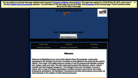 What Abheritage.ca website looked like in 2023 (2 years ago)