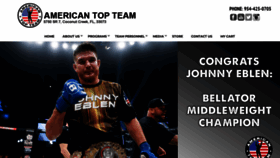 What Americantopteam.com website looked like in 2023 (This year)