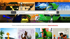 What Animationfactory.com website looked like in 2023 (This year)