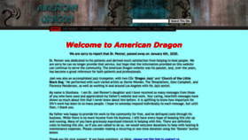 What Americandragon.com website looked like in 2023 (This year)