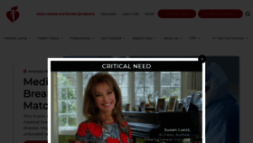 What Americanheart.org website looked like in 2023 (This year)