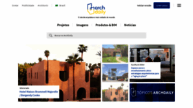 What Archdaily.com.br website looked like in 2023 (2 years ago)