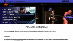 What Austinpopalock.com website looked like in 2023 (This year)