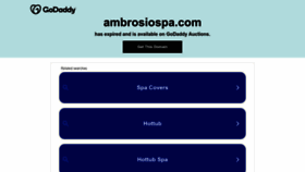 What Ambrosiospa.com website looked like in 2023 (This year)