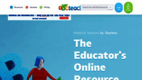 What Abcteach.com website looked like in 2023 (This year)