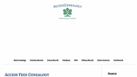 What Accessgenealogy.com website looked like in 2023 (This year)