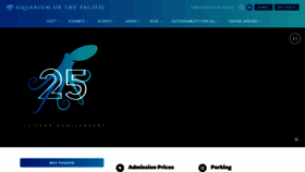 What Aquariumofpacific.org website looked like in 2023 (This year)