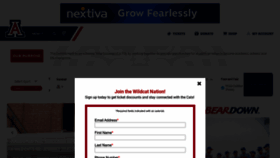 What Arizonawildcats.com website looked like in 2023 (This year)
