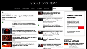 What Abortions.news website looked like in 2023 (This year)