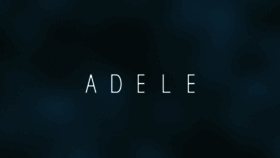 What Adele.com website looked like in 2023 (2 years ago)