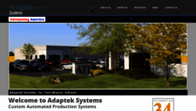 What Adapteksystems.com website looked like in 2023 (This year)