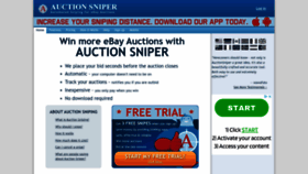 What Auctionsniper.com website looked like in 2023 (This year)