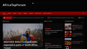 What Africatopforum.com website looked like in 2023 (This year)