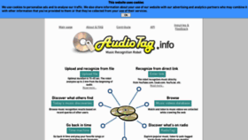 What Audiotag.info website looked like in 2023 (This year)
