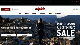 What Alpkit.com website looked like in 2023 (This year)