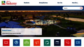What Ankenyiowa.gov website looked like in 2023 (This year)