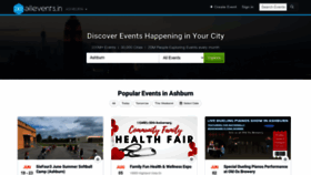 What Allevents.in website looked like in 2023 (2 years ago)