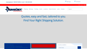 What Amerijet.com website looked like in 2023 (This year)