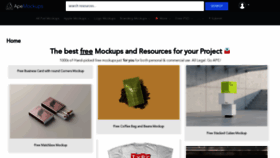 What Apemockups.com website looked like in 2023 (2 years ago)