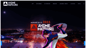 What Animematsuri.com website looked like in 2023 (1 year ago)