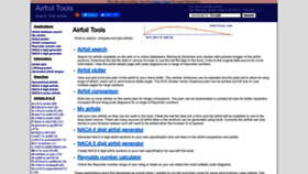 What Airfoiltools.com website looked like in 2023 (This year)