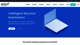 What Actico.com website looked like in 2023 (This year)