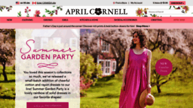 What Aprilcornell.com website looked like in 2023 (This year)