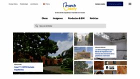 What Archdaily.pe website looked like in 2023 (This year)