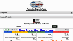 What Aeswave.com website looked like in 2023 (This year)