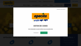 What Apecita.com website looked like in 2023 (This year)