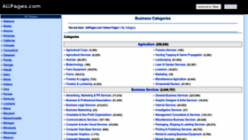 What Allpages.com website looked like in 2023 (This year)