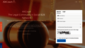 What Altcourt.org website looked like in 2023 (This year)
