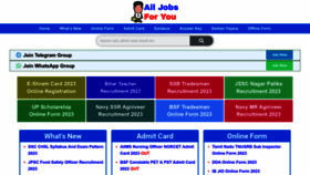 What Alljobsforyou.com website looked like in 2023 (This year)