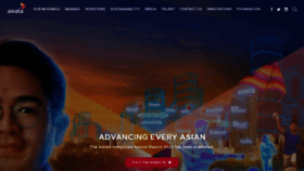 What Axiata.com website looked like in 2023 (This year)