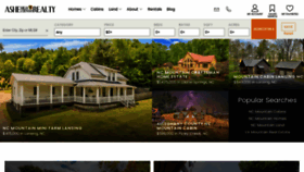 What Ashecountyrealestate.com website looked like in 2023 (This year)