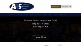 What American-rhinologic.org website looked like in 2023 (This year)
