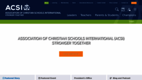 What Acsi.org website looked like in 2023 (This year)