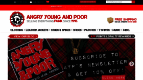 What Angryyoungandpoor.com website looked like in 2023 (This year)