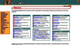 What Activityworkshop.net website looked like in 2023 (This year)