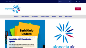 What Alopecia.org.uk website looked like in 2023 (This year)