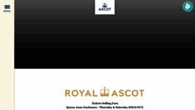 What Ascot.com website looked like in 2023 (This year)