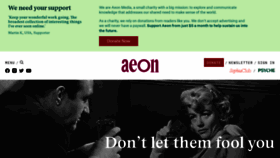 What Aeon.co website looked like in 2023 (This year)