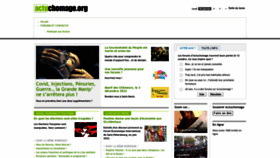 What Actuchomage.org website looked like in 2023 (This year)