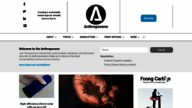 What Anthropocenemagazine.org website looked like in 2023 (This year)