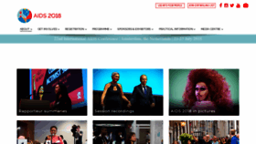 What Aids2018.org website looked like in 2023 (This year)